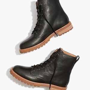 Madewell • Clair Lace Up Leather Boots